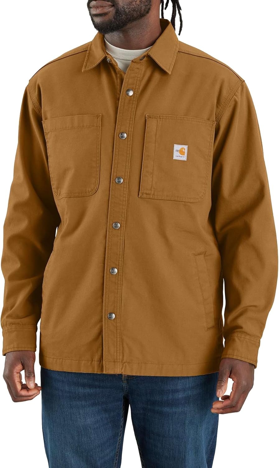 image:imageCarhartt Mens FR Rigby Shirt JacCarhartt Brown