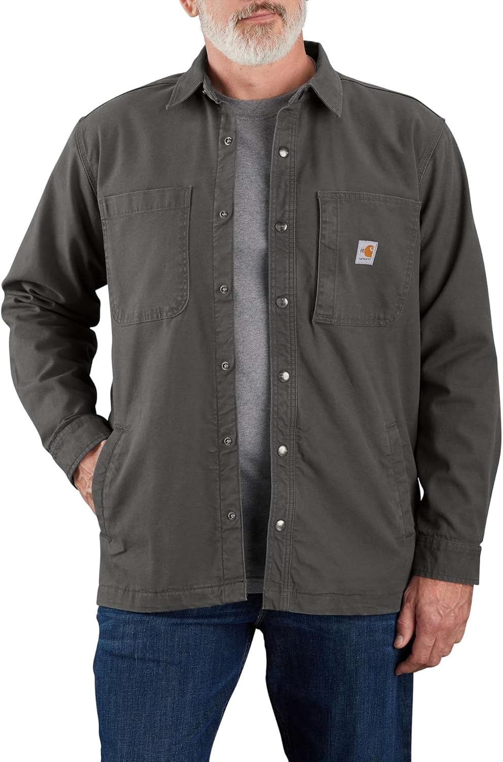 image:imageCarhartt Mens FR Rigby Shirt JacShadow