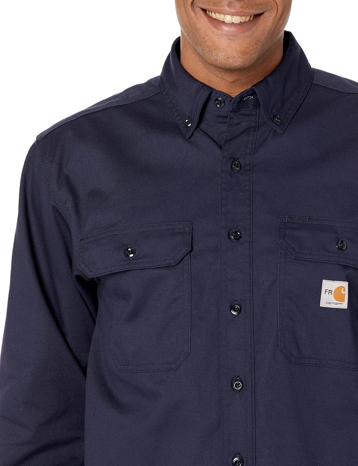 image:imageCarhartt Mens FR Twill LS ShirtNavy
