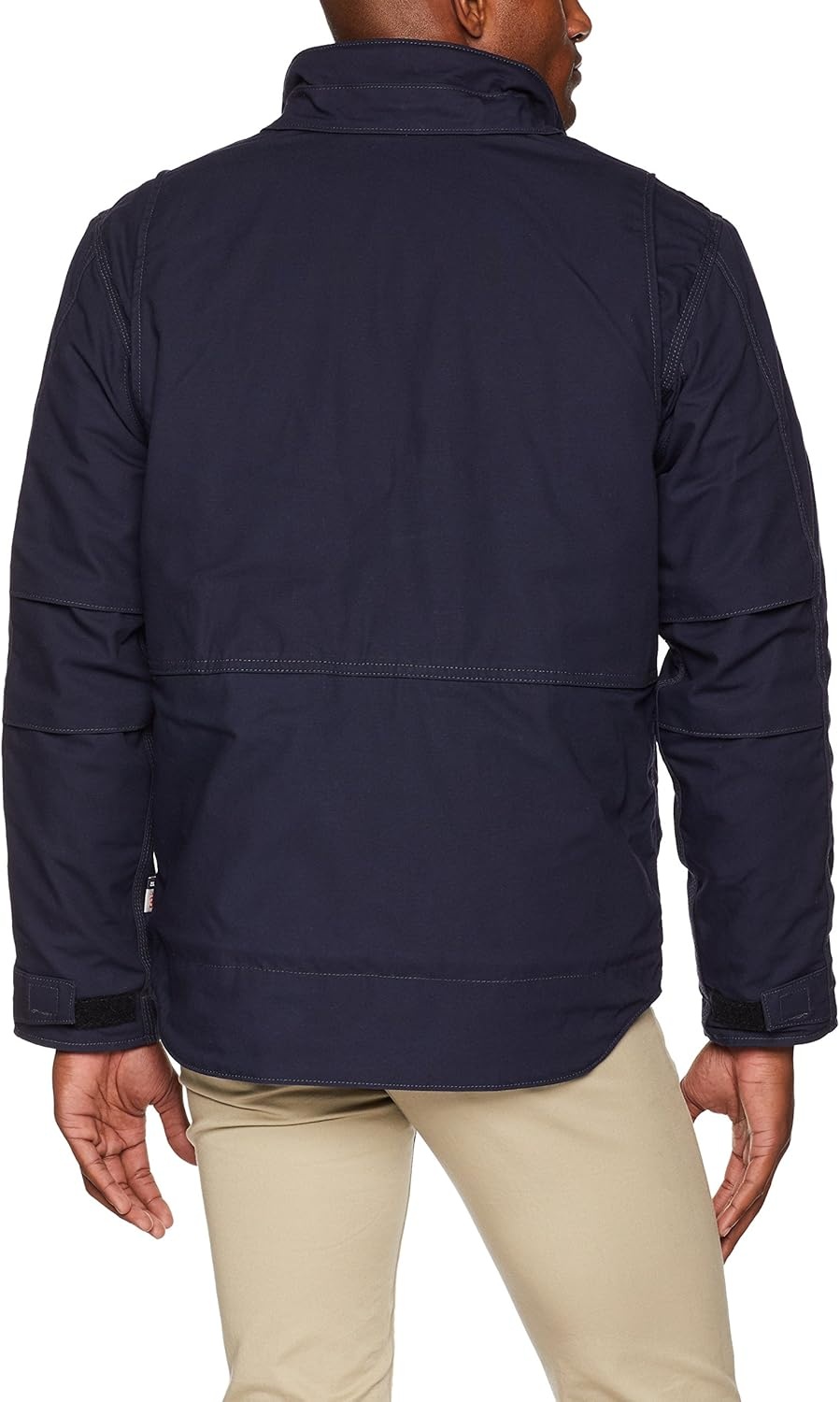 image:imageCarhartt Mens Flame Resistant Full Swing Relaxed Fit Quick Duck Insulated CoatDark Navy