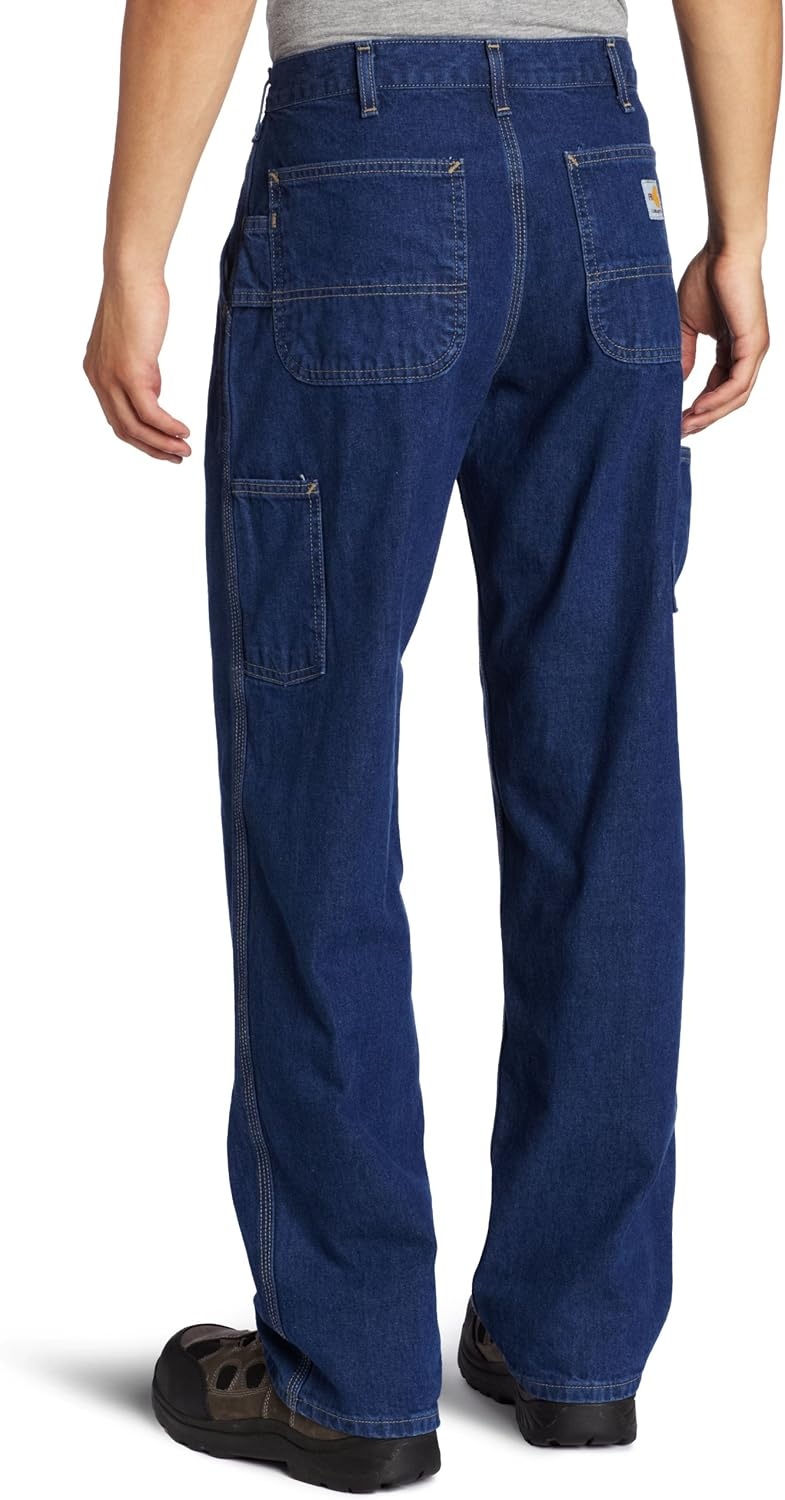image:imageCarhartt Mens Flame Resistant Signature Denim DungareeDenim