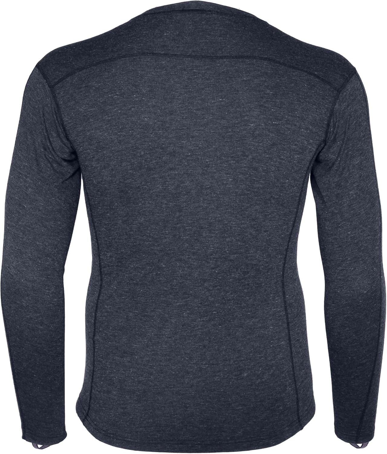 imageCarhartt Mens Force Midweight SyntheticMerino Wool Blend Base Layer Crewneck Pocket TopDeep Navy Heather