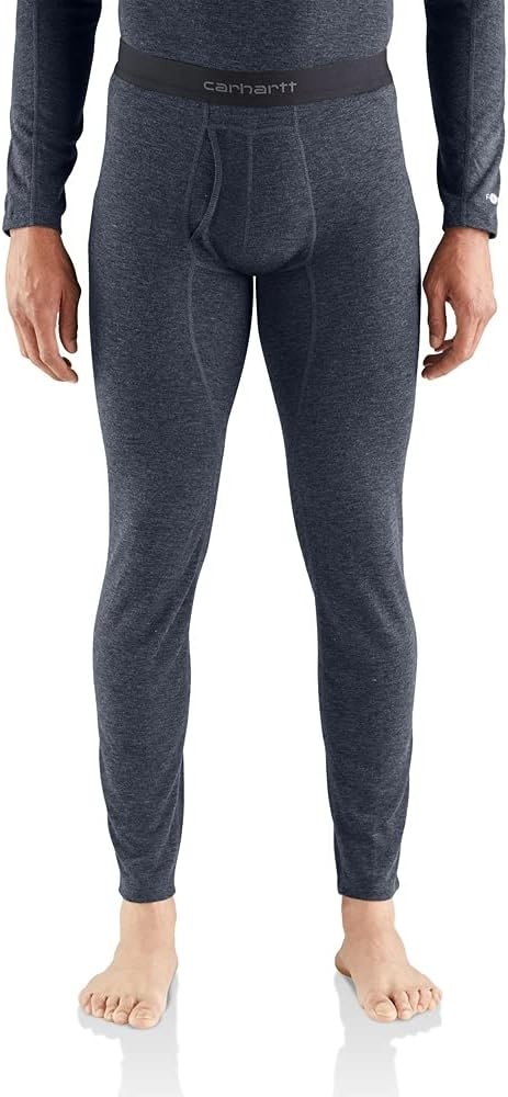 imageCarhartt Mens Force Midweight SyntheticMerino Wool Blend Base Layer PantNavy Heather