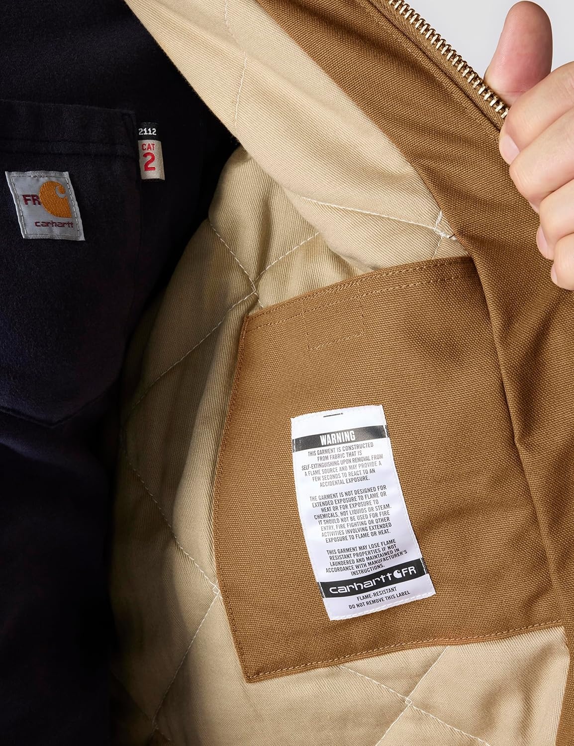 image:imageCarhartt Mens Fr Duck Active JacCarhartt Brown