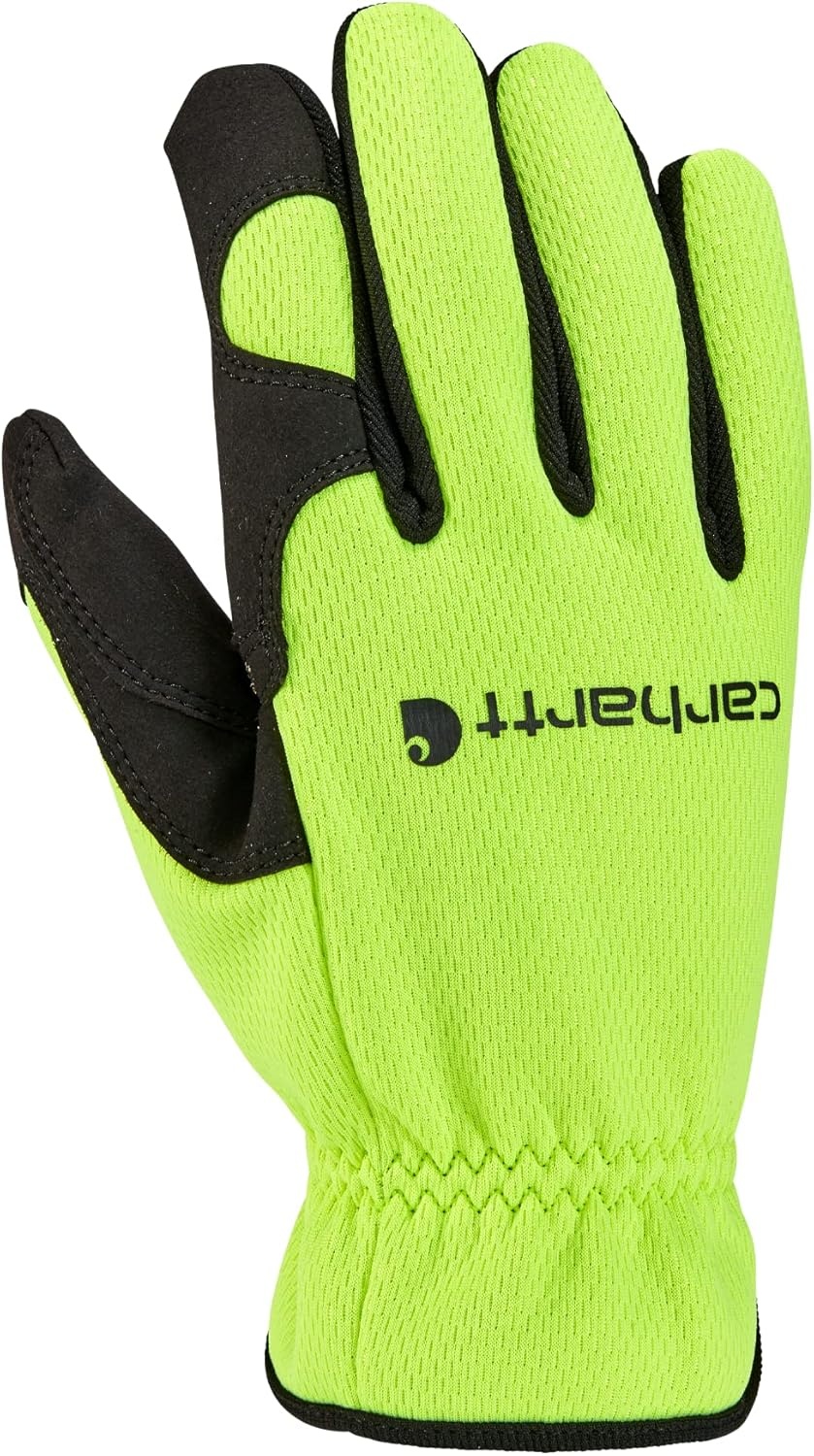 imageCarhartt Mens GD0794M High Dexterity Open Cuff GloveLime
