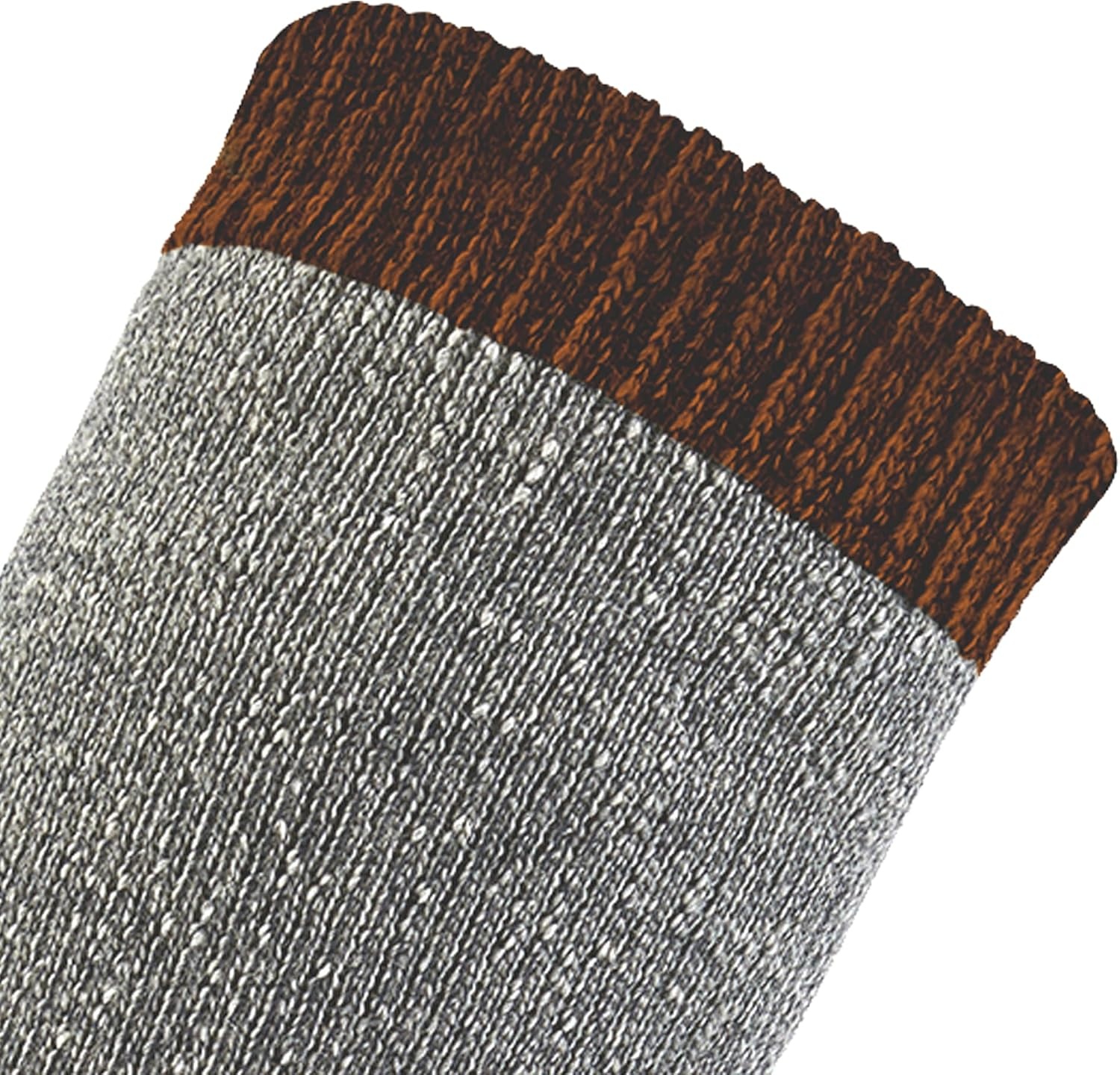 imageCarhartt Mens Heavyweight Wool Blend Boot SockHeather Grey Cream