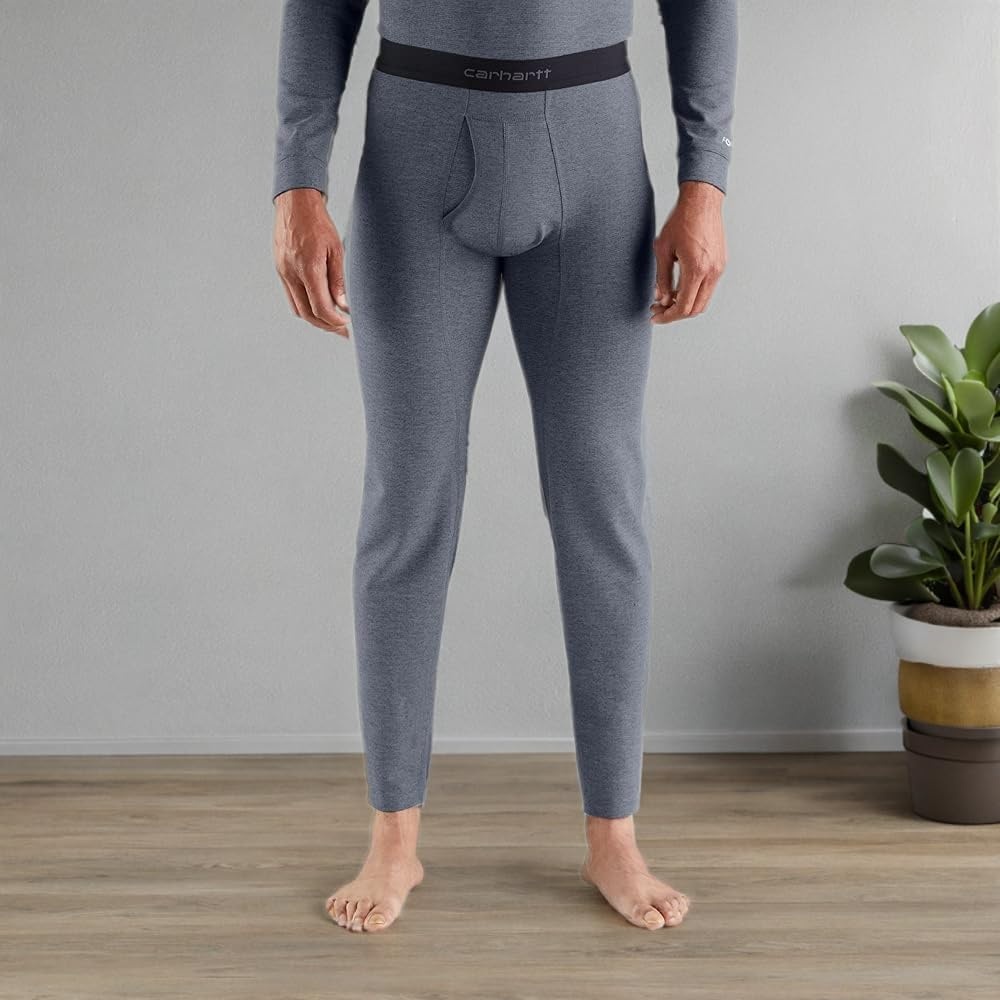 imageCarhartt Mens MBL112 Base Force Heavyweight Base Layer BottomNavy Heather