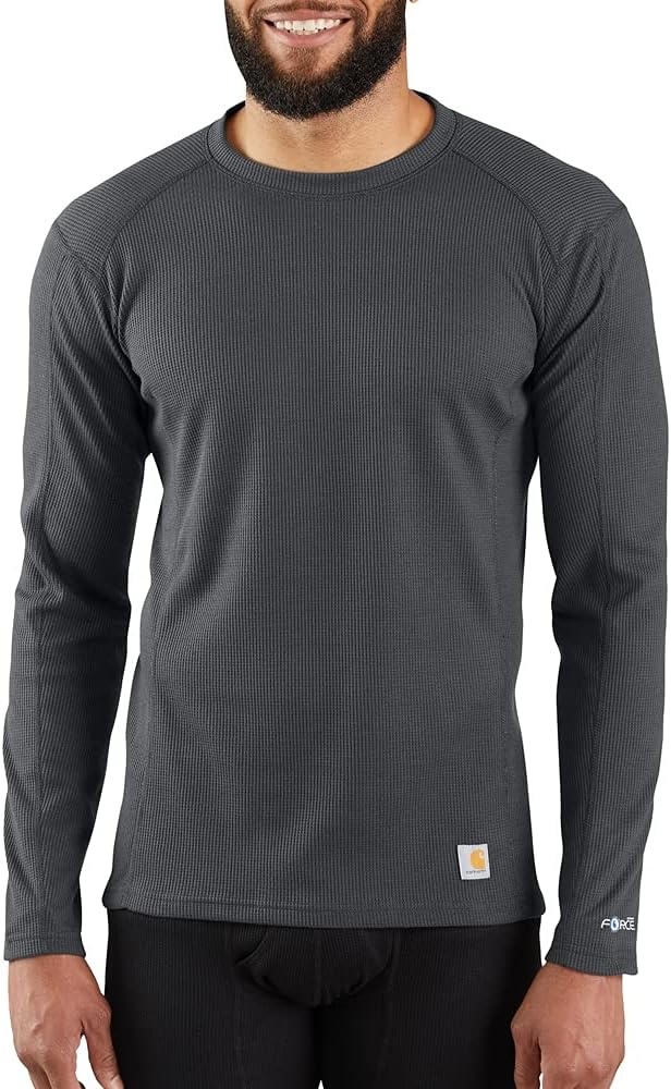 imageCarhartt Mens MBL113 Base Force Midweight Base Layer Classic CrewShadow