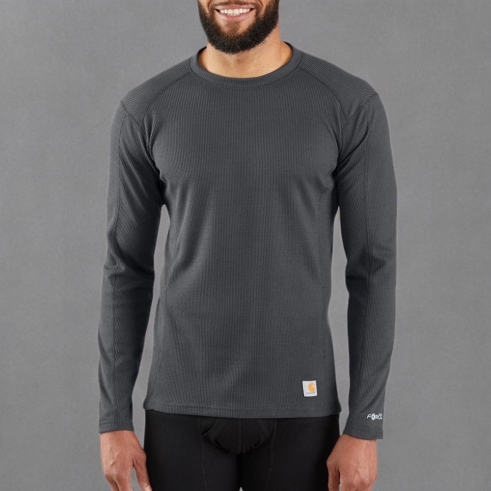 imageCarhartt Mens MBL113 Base Force Midweight Base Layer Classic CrewShadow