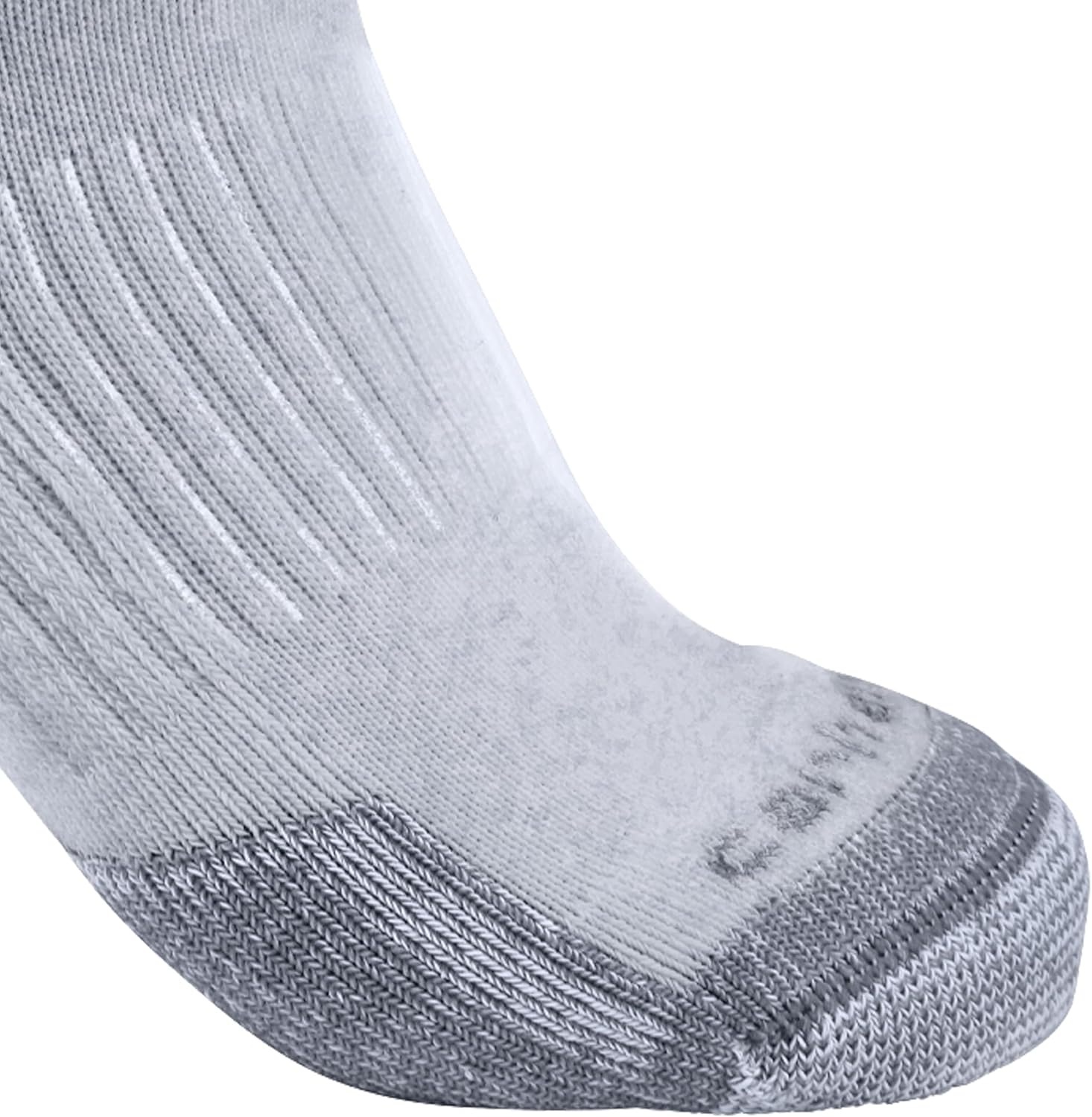 image:imageCarhartt Mens Midweight Cotton Blend Quarter Sock 3 PackGrey