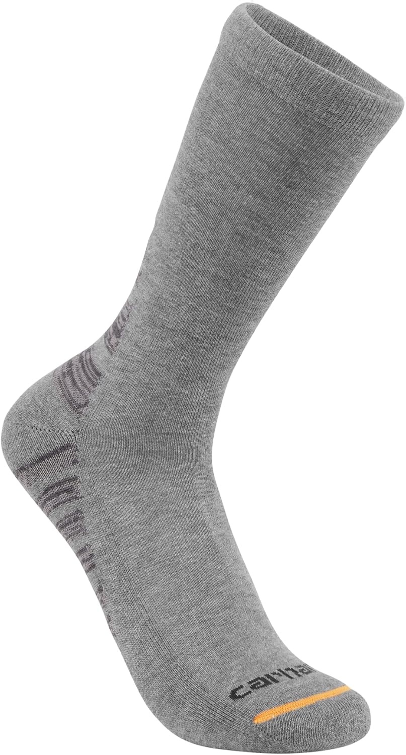 image:imageCarhartt Mens Midweight Syntheticcotton Blend Crew Sock 3 PackAssorted 02