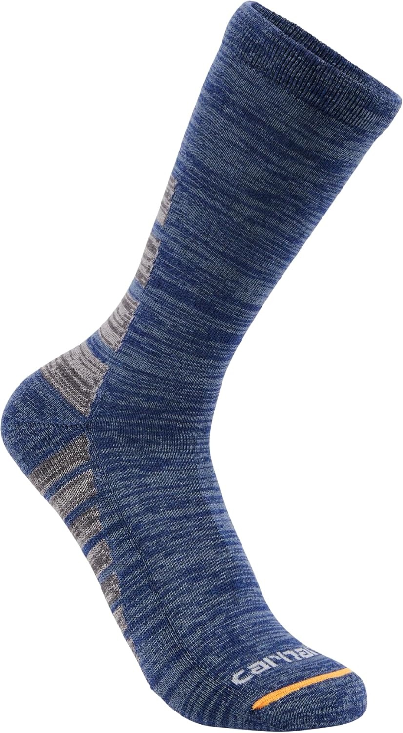 image:imageCarhartt Mens Midweight Syntheticcotton Blend Crew Sock 3 PackAssorted 02