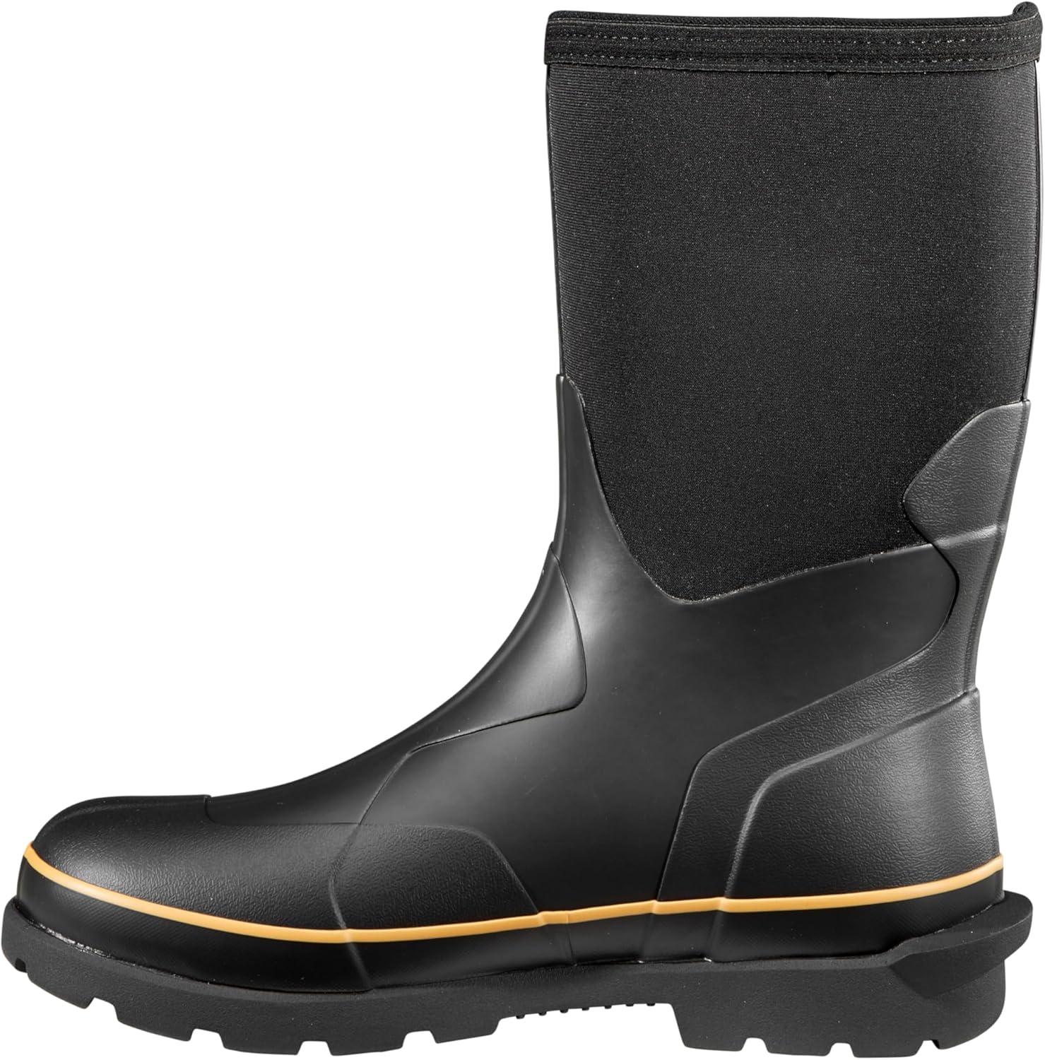imageCarhartt Mens Mudrunner 10 Waterproof Soft Toe Rubber Boot 5mm Neoprene FastDry Lining EH RatedBlack