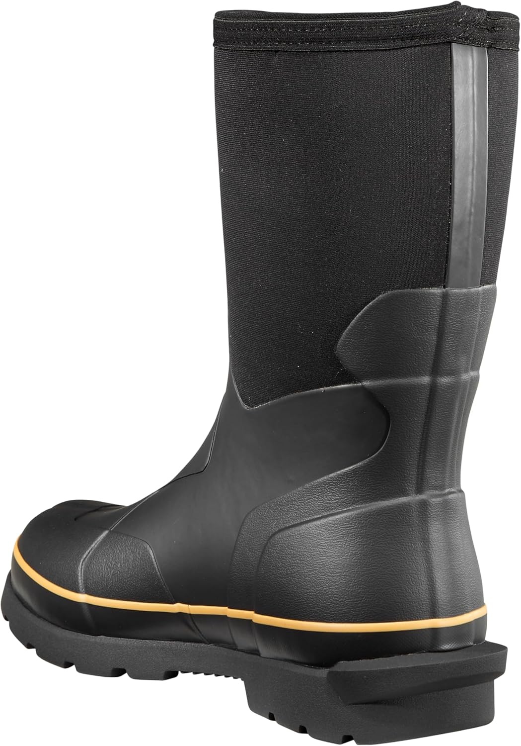 imageCarhartt Mens Mudrunner 10 Waterproof Soft Toe Rubber Boot 5mm Neoprene FastDry Lining EH RatedBlack