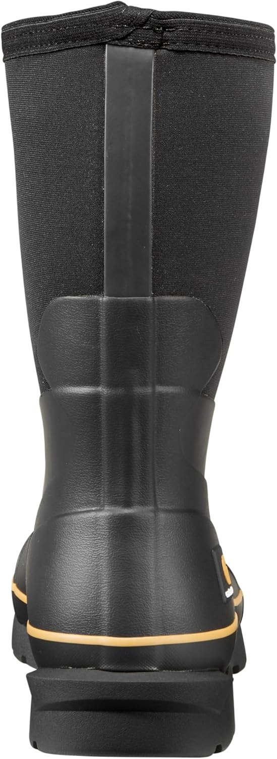 imageCarhartt Mens Mudrunner 10 Waterproof Soft Toe Rubber Boot 5mm Neoprene FastDry Lining EH RatedBlack