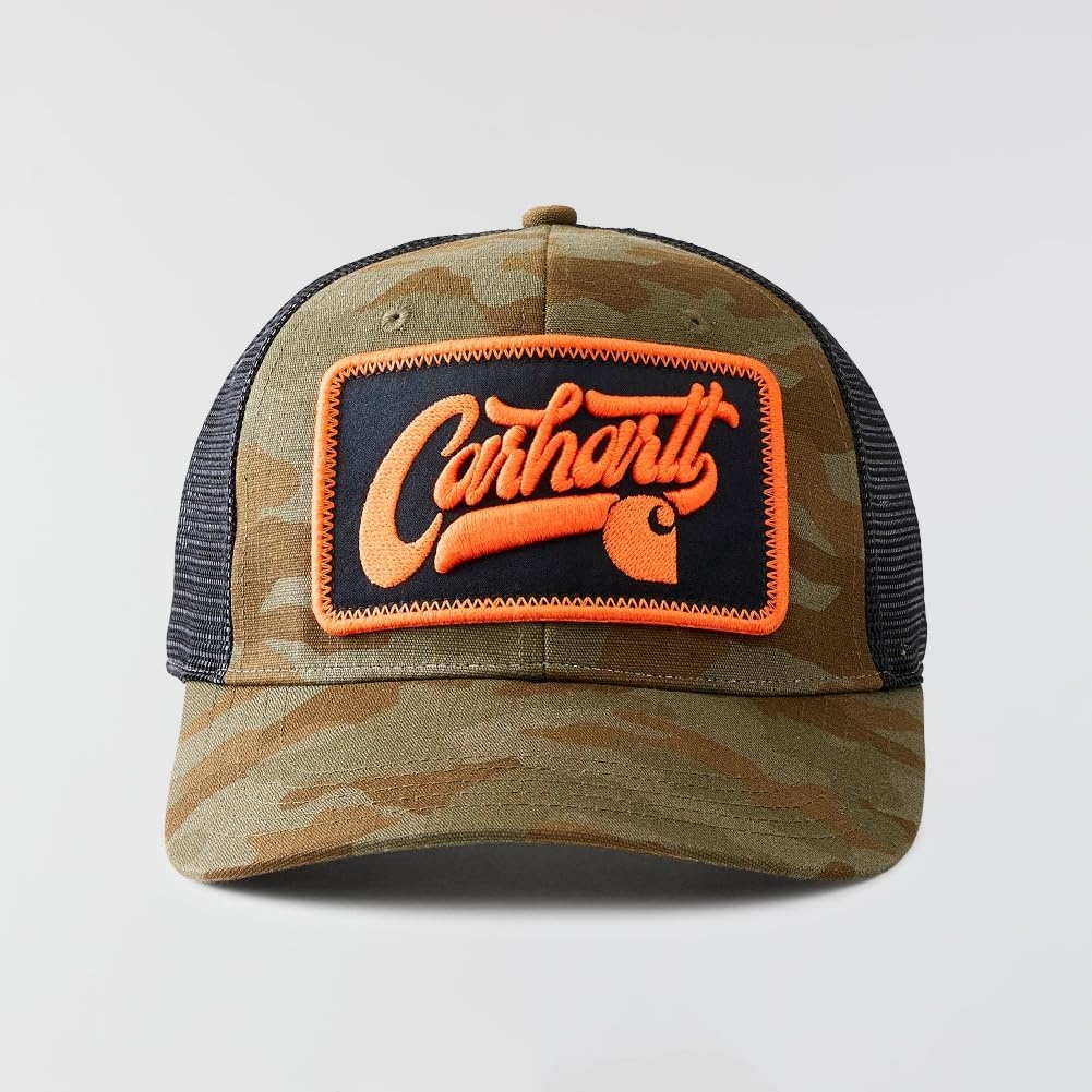 image:imageCarhartt Mens Ripstop MeshBack Camo CapArmy Green Camo