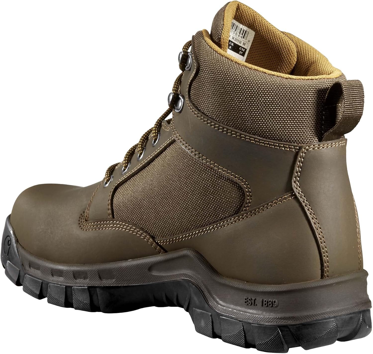 imageCarhartt Mens Rugged FF6213M Flex WP 6 Steel Toe Work BootDk Brown Leather Synthetic