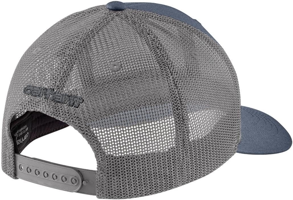 image:imageCarhartt Mens Rugged Flex Twill MeshBack Logo Patch CapBluestone
