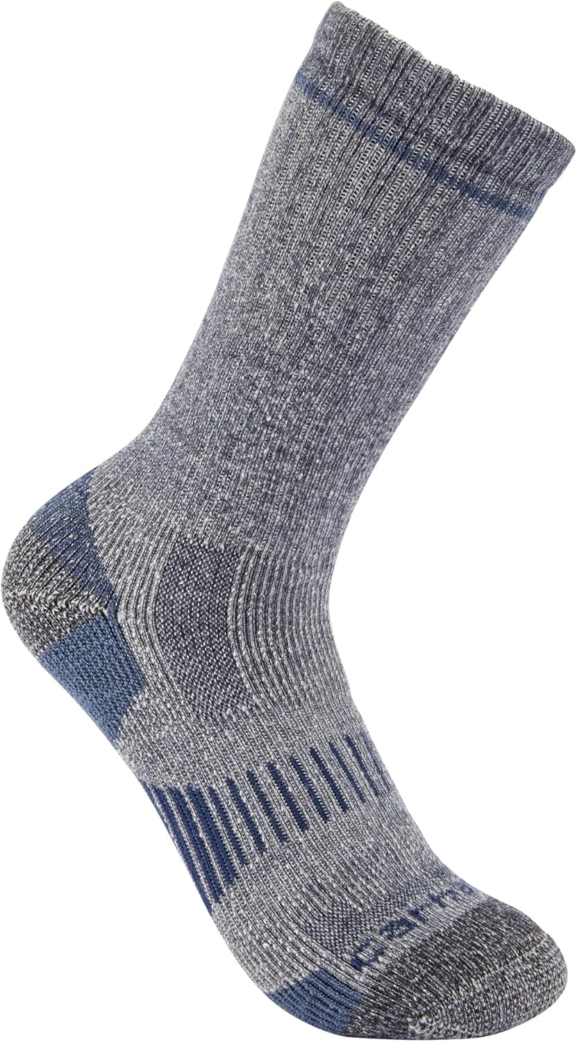 image:imageCarhartt Mens SB2072M Midweight SyntheticWool Blend Boot Sock 2PackNavy