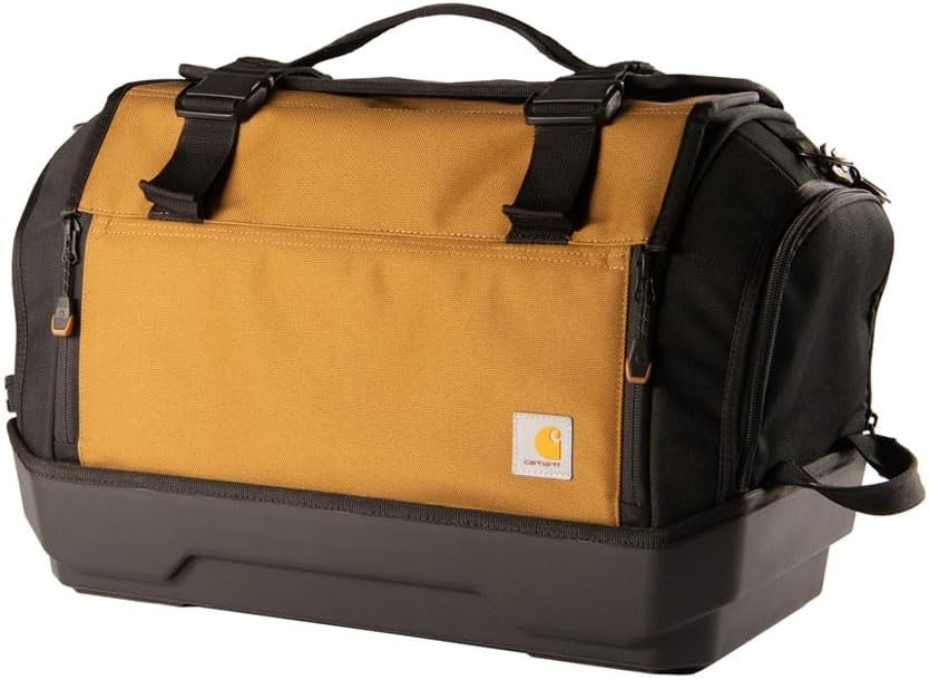 image:imageCarhartt Mens Station Tool Bag WAdjustable Shoulder Straps Durable WaterResistant Tool Organizer Medium Tool BagLarge Tool Bag
