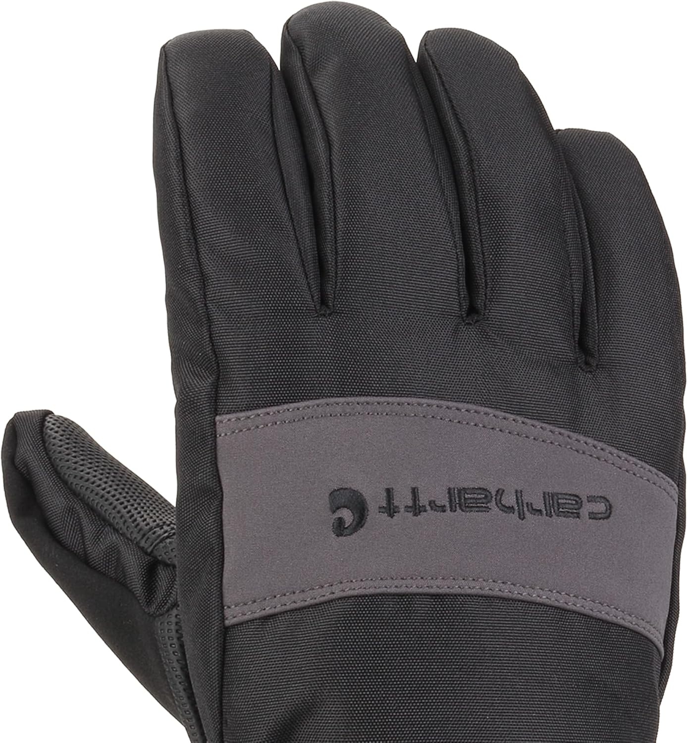 imageCarhartt Mens Waterproof Insulated Knit Cuff GloveBlackGrey
