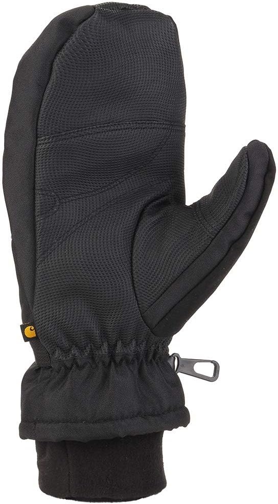 imageCarhartt Mens Waterproof Insulated Knit Cuff MittenBlackGrey