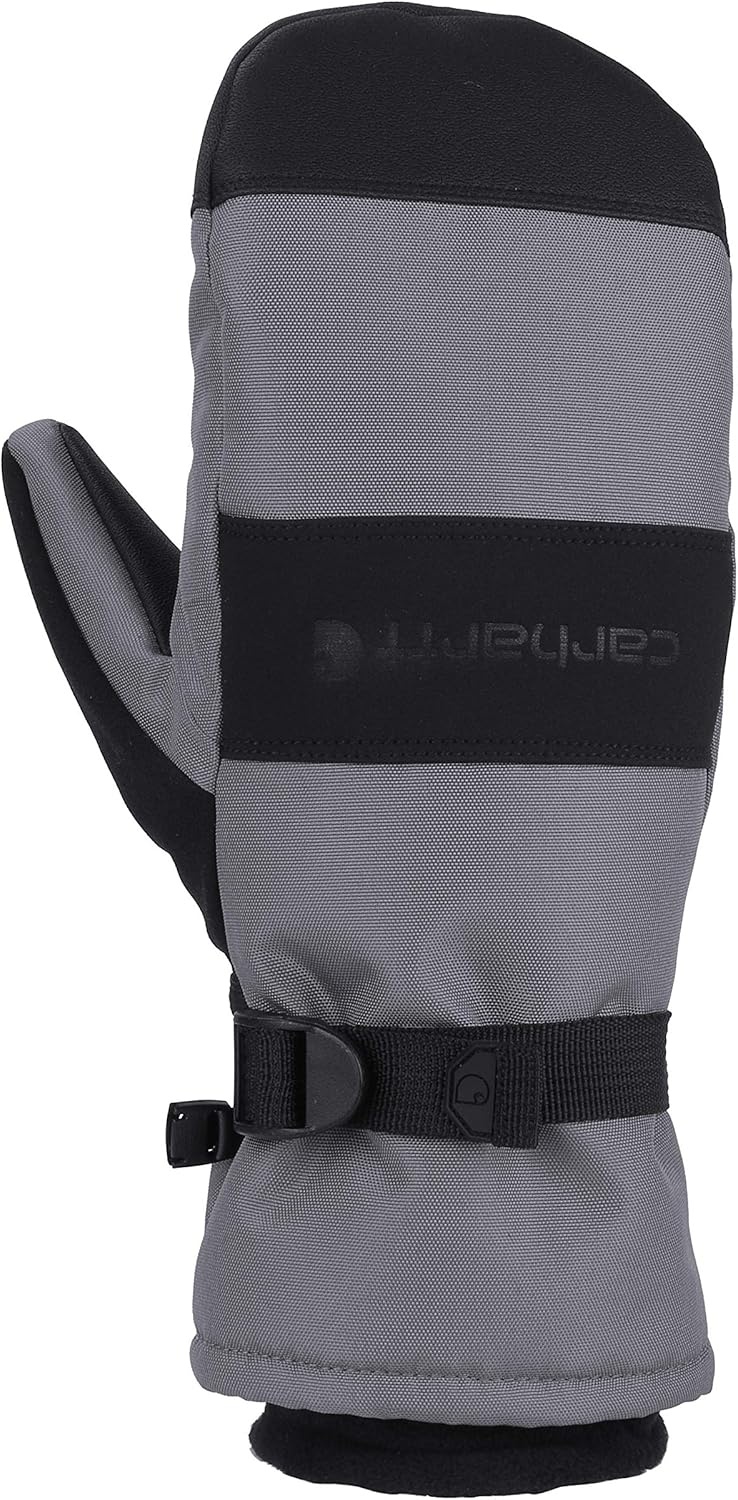 imageCarhartt Mens Waterproof Insulated Knit Cuff MittenDark GreyBlack