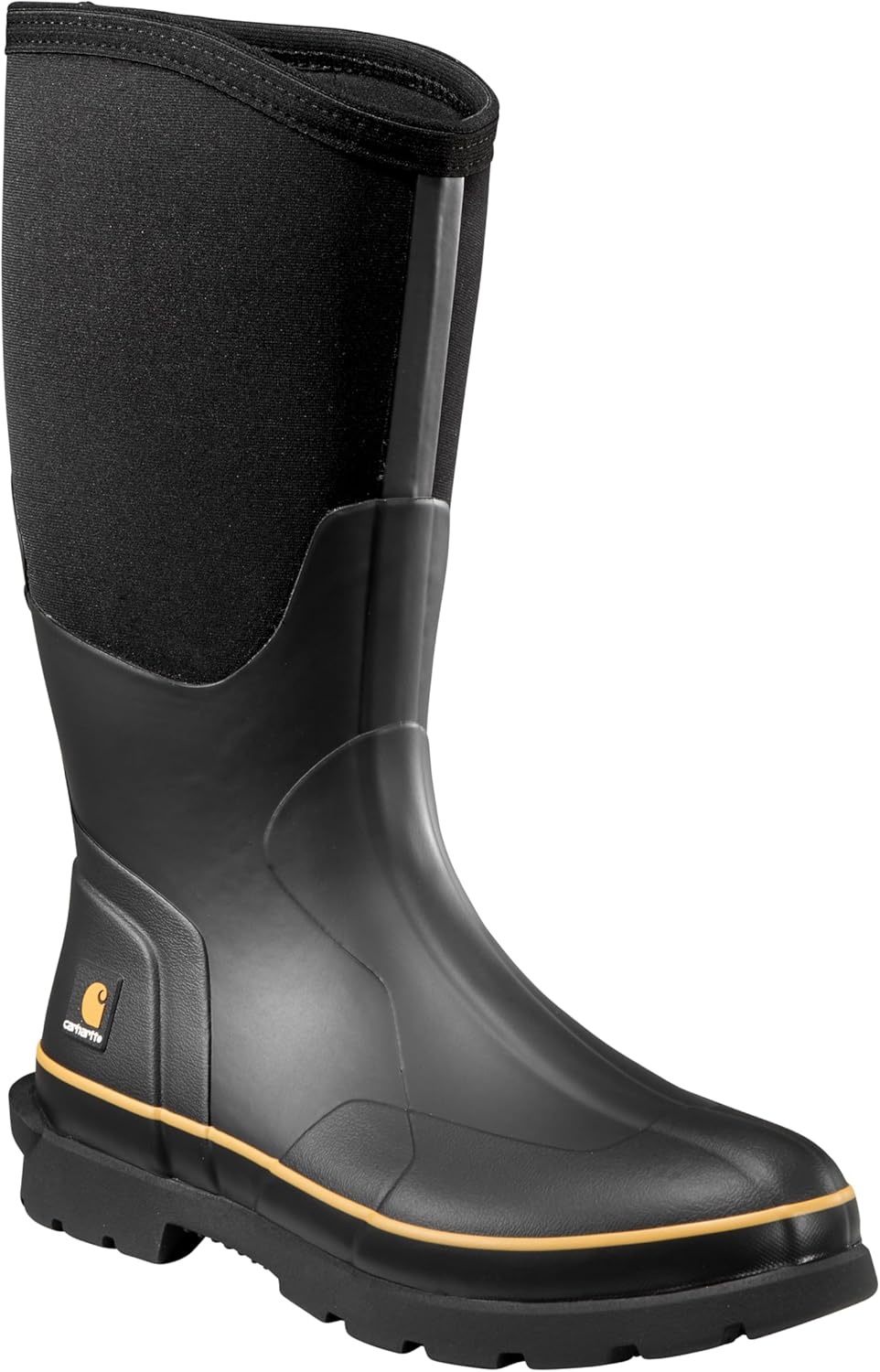 imageCarhartt Mudrunner Waterproof 15 Mens Work Boots Rubber Soft Toe Reliable Mud ProtectionBlack