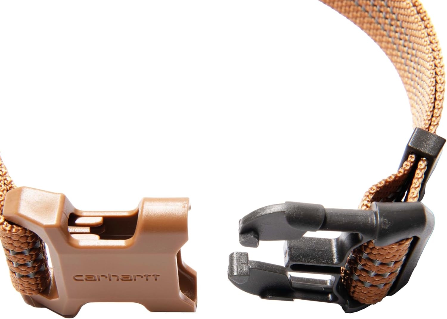 imageCarhartt Nylon Webbing Dog Collar Fully Adjustable WDurable Side Release Buckle and Reflective Stitching Black MediumCarhartt Brown