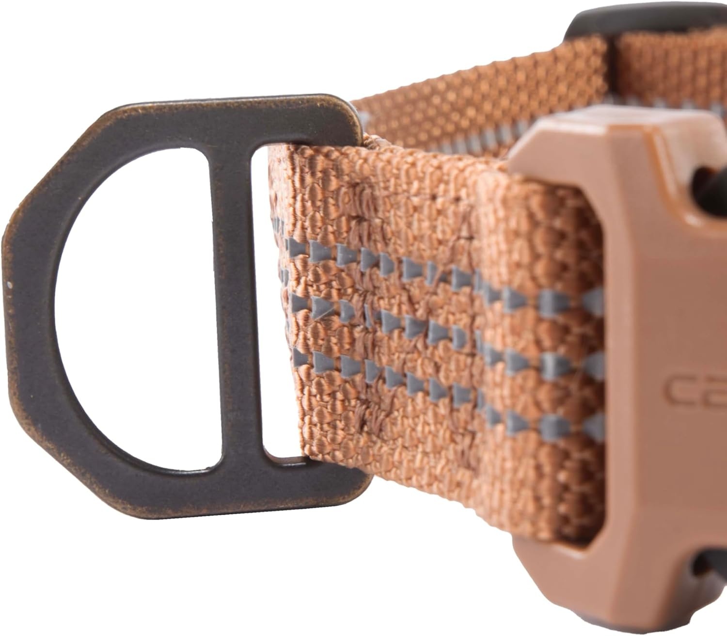 imageCarhartt Nylon Webbing Dog Collar Fully Adjustable WDurable Side Release Buckle and Reflective Stitching Black MediumCarhartt Brown