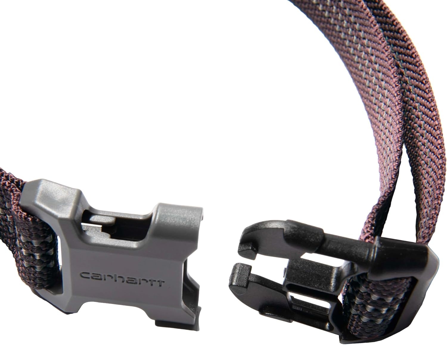 imageCarhartt Nylon Webbing Dog Collar Fully Adjustable WDurable Side Release Buckle and Reflective Stitching Black MediumDeep Wine