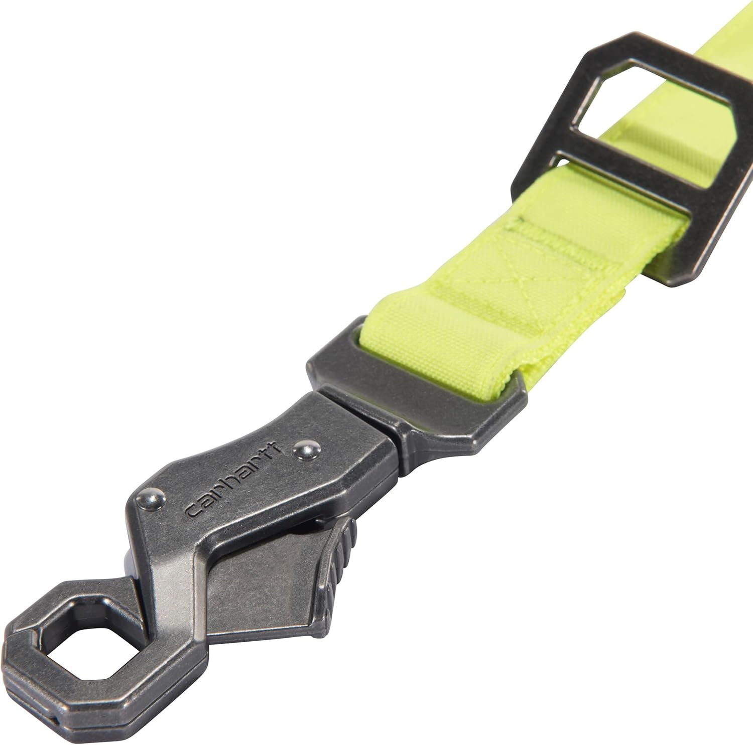 imageCarhartt Pet Durable Nylon Duck Leashes for Dogs Reflective Stitching for Visibility Blanket Stripe One SizeBrite Lime Nylon Canvas Webbing