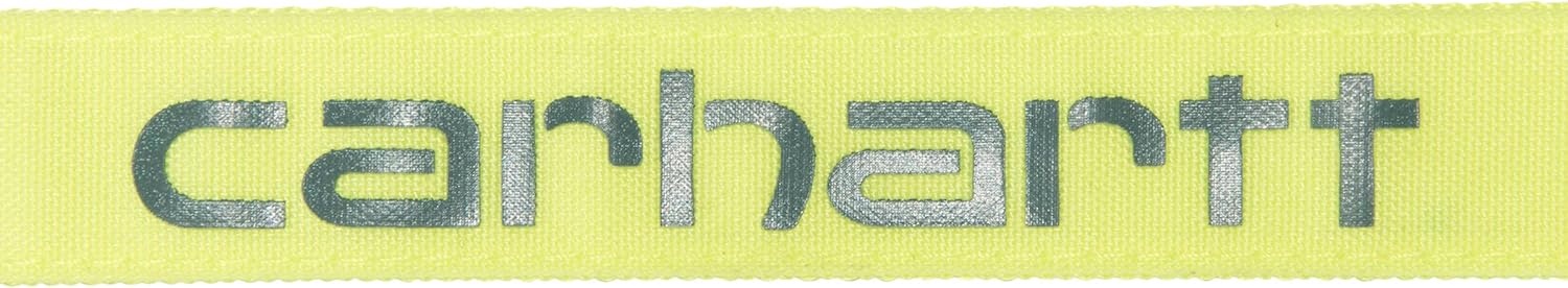 imageCarhartt Pet Durable Nylon Duck Leashes for Dogs Reflective Stitching for Visibility Blanket Stripe One SizeBrite Lime Nylon Canvas Webbing