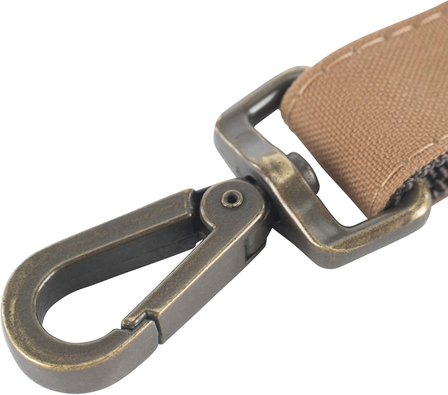 imageCarhartt Pet Durable Nylon Duck Leashes for Dogs Reflective Stitching for Visibility Blanket Stripe One SizeCarhartt Brown Nylon Canvas Webbing