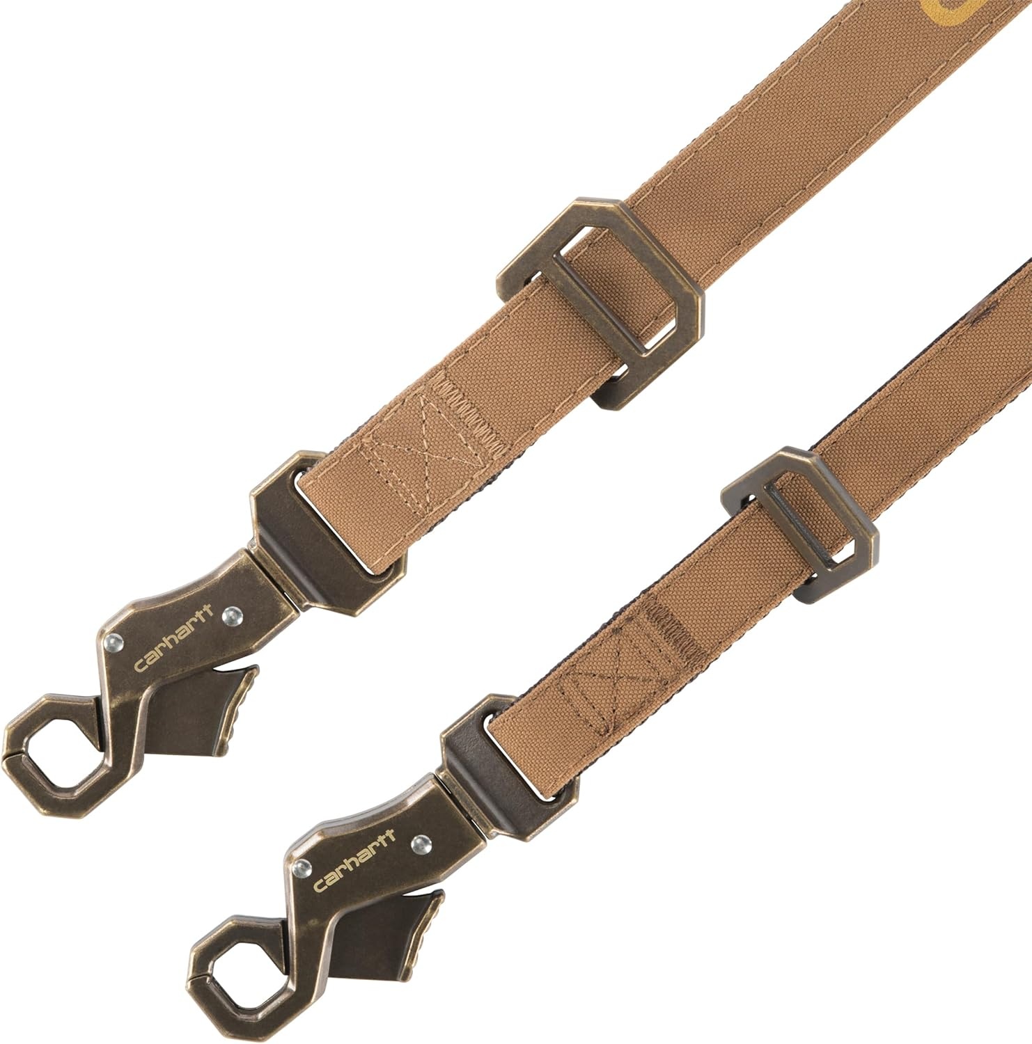 imageCarhartt Pet Durable Nylon Duck Leashes for Dogs Reflective Stitching for Visibility Blanket Stripe One SizeCarhartt Brown Nylon Canvas Webbing