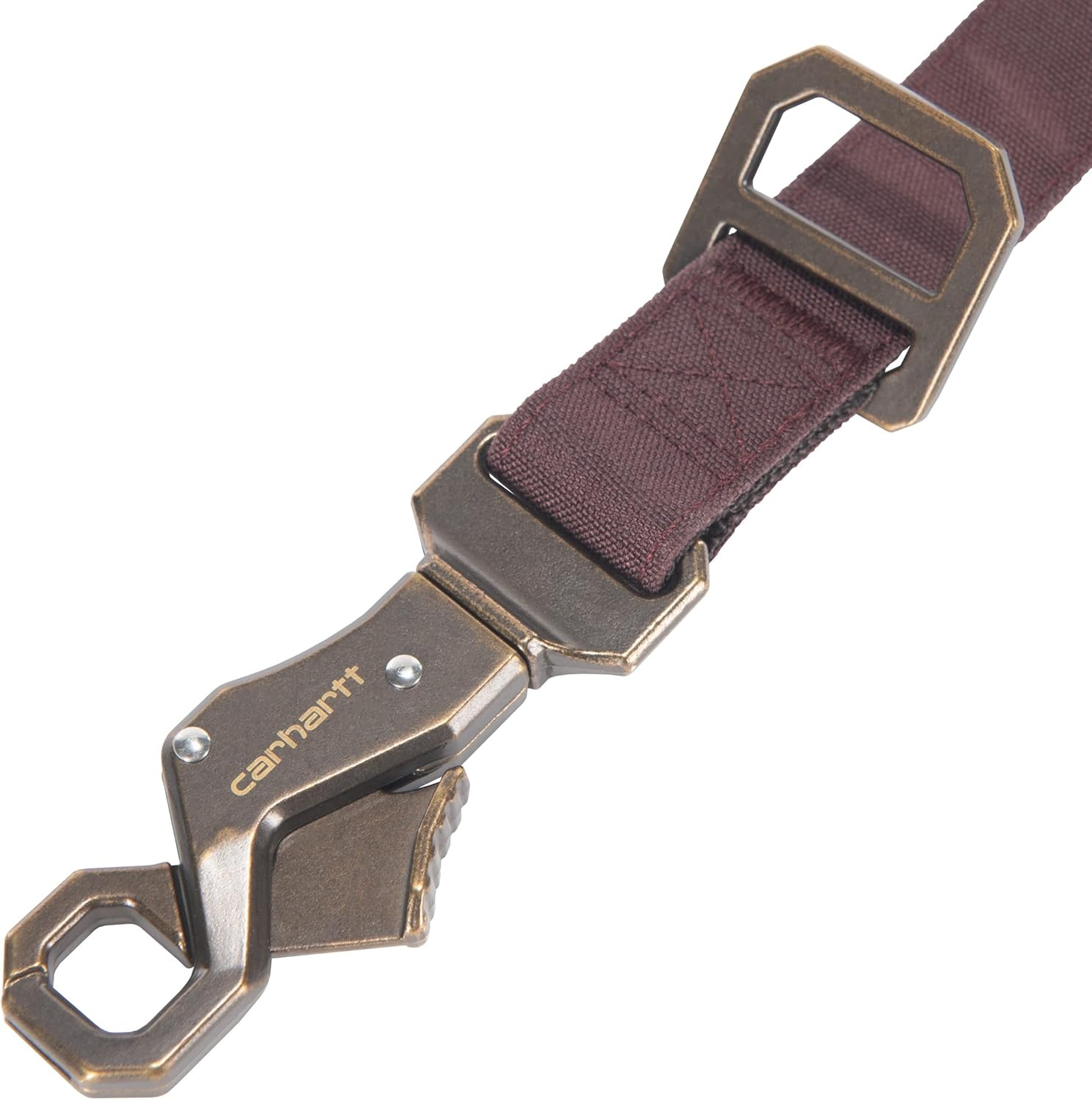 imageCarhartt Pet Durable Nylon Duck Leashes for Dogs Reflective Stitching for Visibility Blanket Stripe One SizeDeep Wine Nylon Canvas Webbing