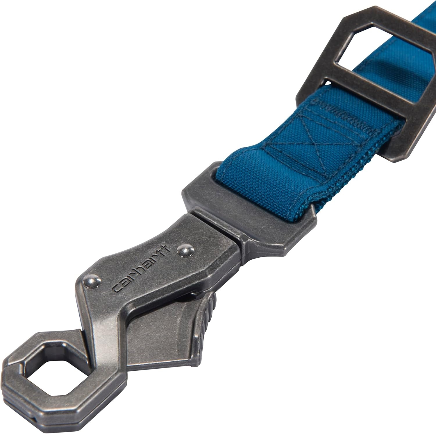 imageCarhartt Pet Durable Nylon Duck Leashes for Dogs Reflective Stitching for Visibility Blanket Stripe One SizeMarine Blue Nylon Canvas Webbing