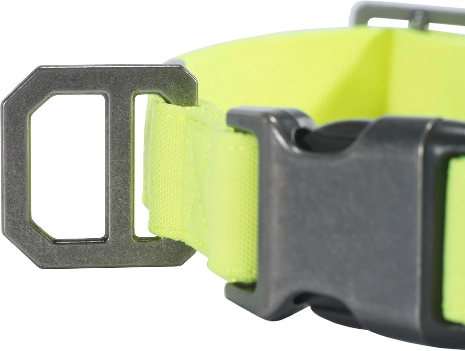 imageCarhartt Pet Fully Adjustable Webbing Collars for Dogs Reflective Stitching for Visibility Blanket Stripe MediumBrite Lime Nylon Canvas Webbing