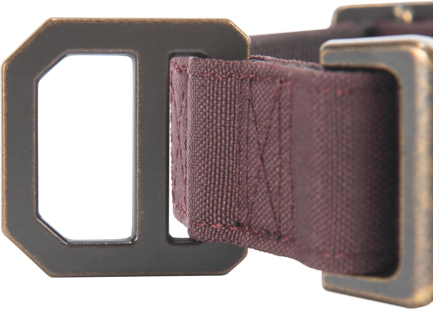 imageCarhartt Pet Fully Adjustable Webbing Collars for Dogs Reflective Stitching for Visibility Blanket Stripe MediumDeep Wine Nylon Canvas Webbing