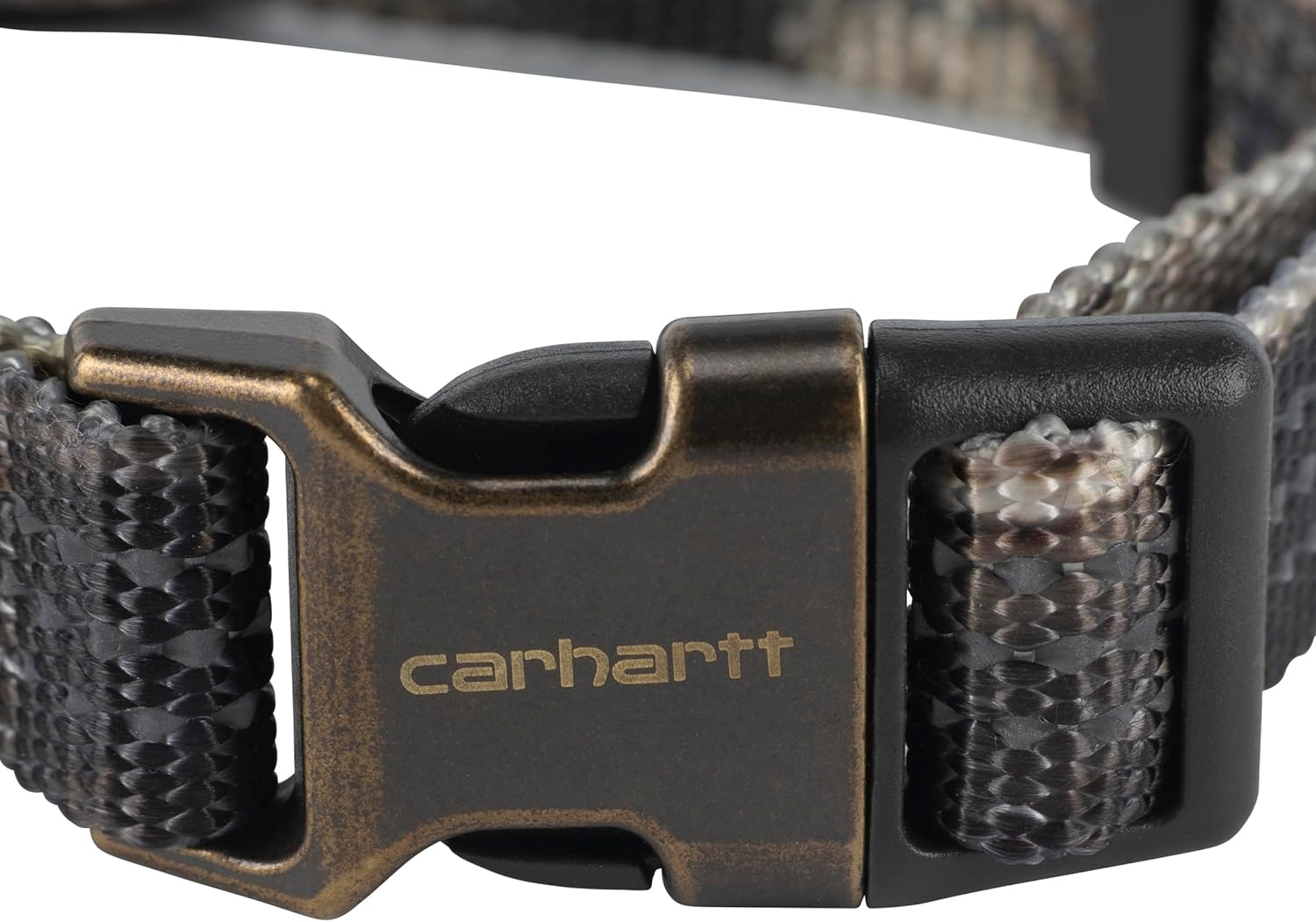 imageCarhartt Pet Fully Adjustable Webbing Collars for Dogs Reflective Stitching for Visibility Blanket Stripe MediumTarmac Duck Camo