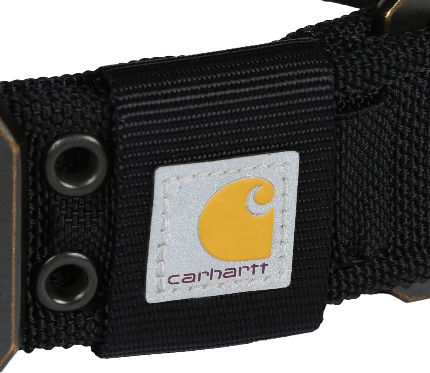 imageCarhartt Pet Fully Adjustable Wide Webbing Collar for Dogs Heavy Duty Nylon for Walking amp Training Black MediumBlack