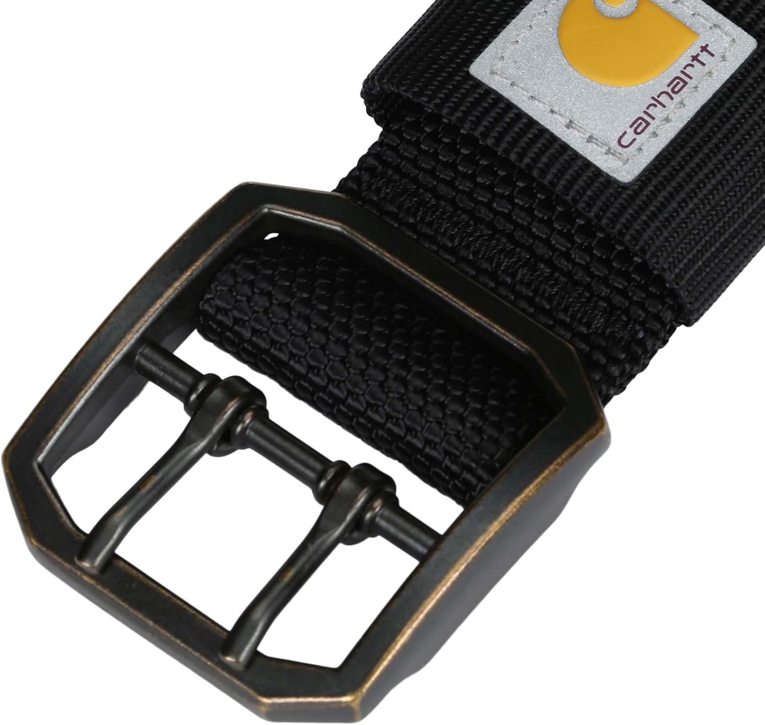 imageCarhartt Pet Fully Adjustable Wide Webbing Collar for Dogs Heavy Duty Nylon for Walking amp Training Black MediumBlack