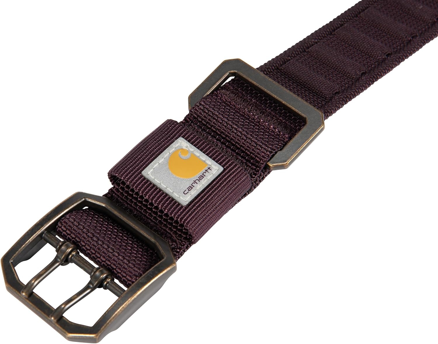 imageCarhartt Pet Fully Adjustable Wide Webbing Collar for Dogs Heavy Duty Nylon for Walking amp Training Black MediumDeep Wine