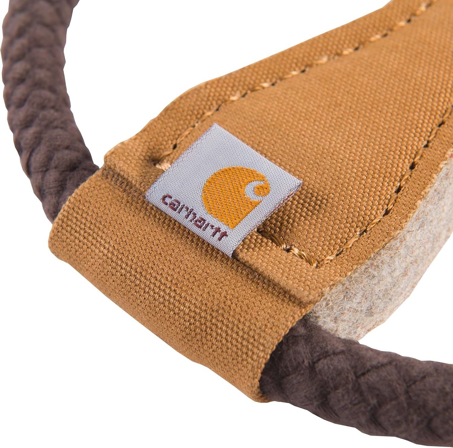 imageCarhartt Pet Training Tools Rugged Dog Tool for Tug Fetch and Play Field Dog Training Pull Carhartt BrownFirm Duck Wheel Dog Pull Carhartt Brown