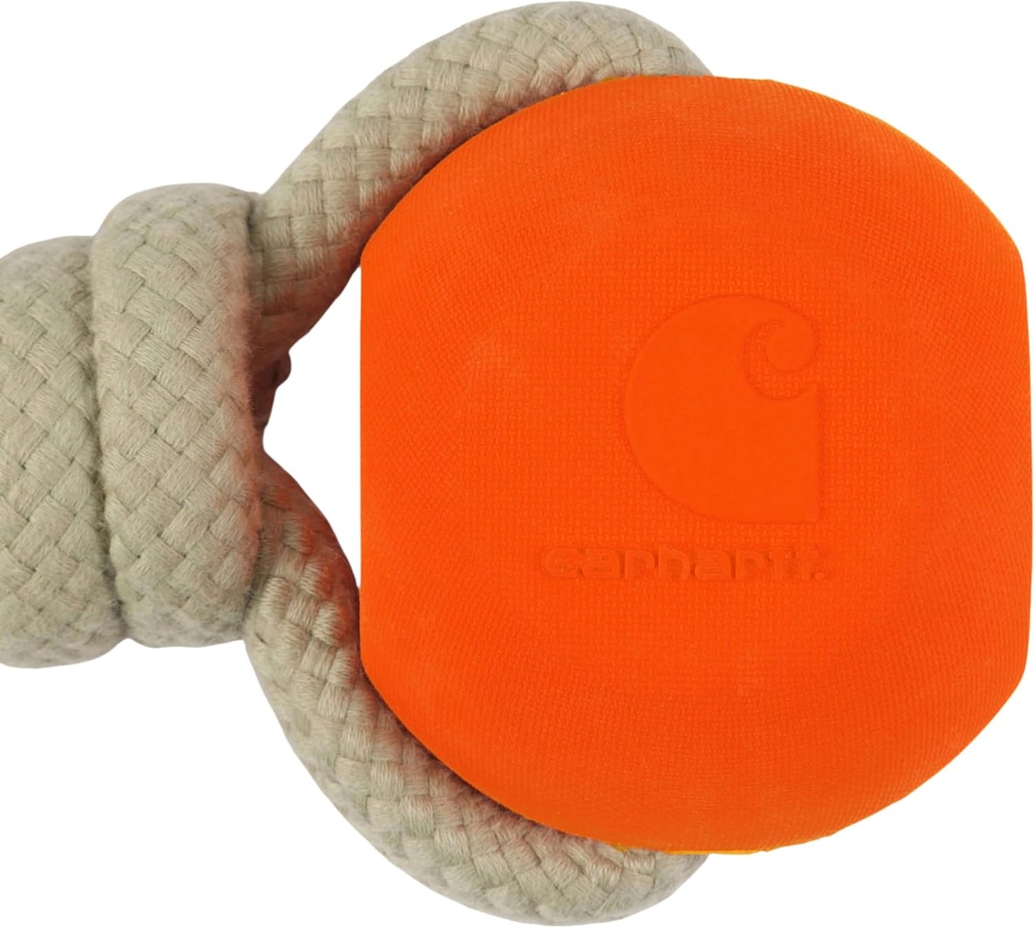 imageCarhartt Pet Training Tools Rugged Dog Tool for Tug Fetch and Play Field Dog Training Pull Carhartt BrownRope Bone Blaze Orange