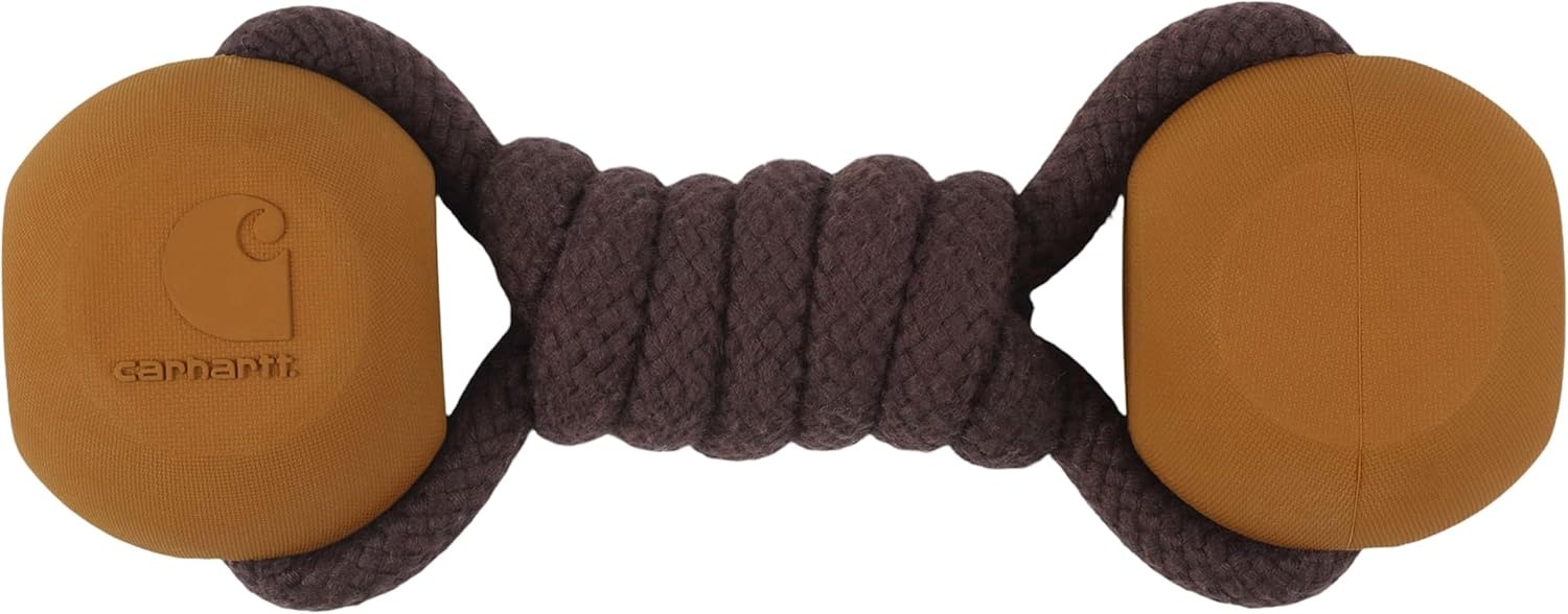 imageCarhartt Pet Training Tools Rugged Dog Tool for Tug Fetch and Play Field Dog Training Pull Carhartt BrownRope Bone Carhartt Brown