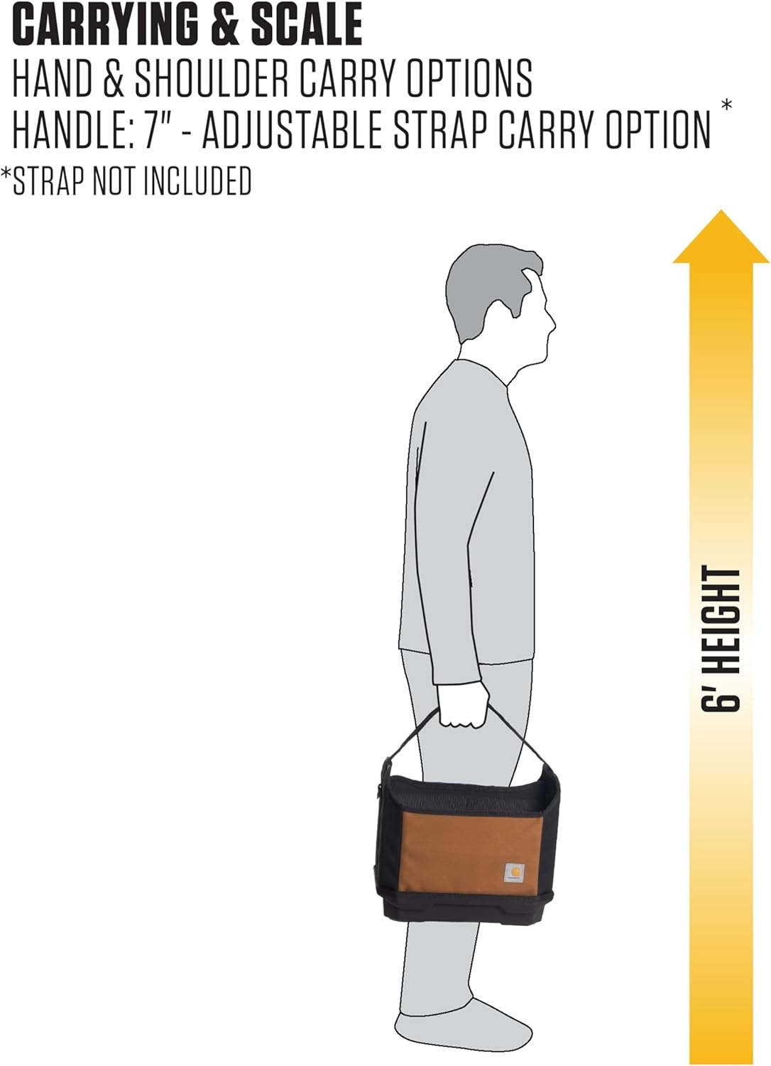 image:imageCarhartt Station Tool Organizer Durable WaterResistant Station Tool ToteStation Tool Tote