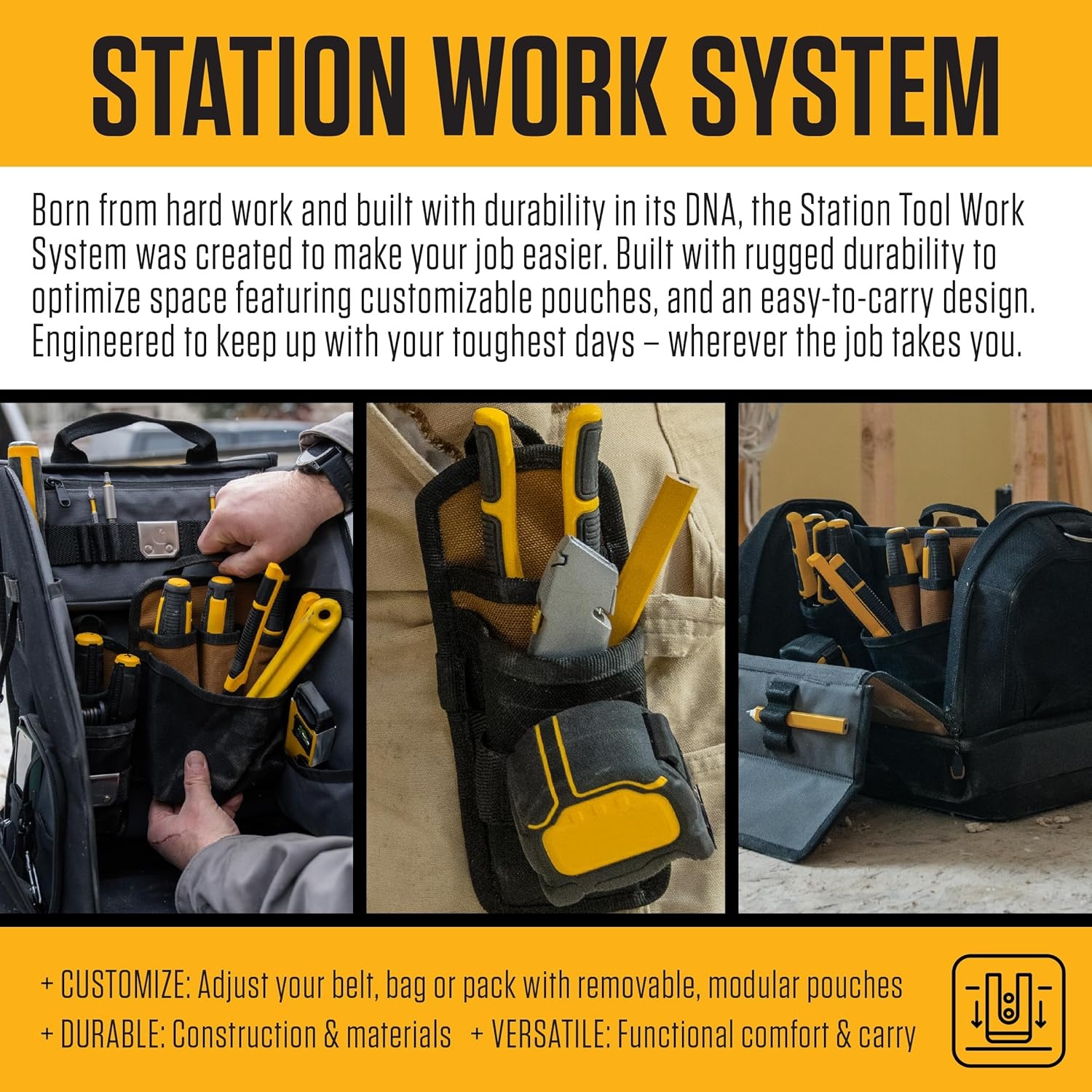 image:imageCarhartt Station Tool Organizer Durable WaterResistant Station Tool ToteStation Tool Tote