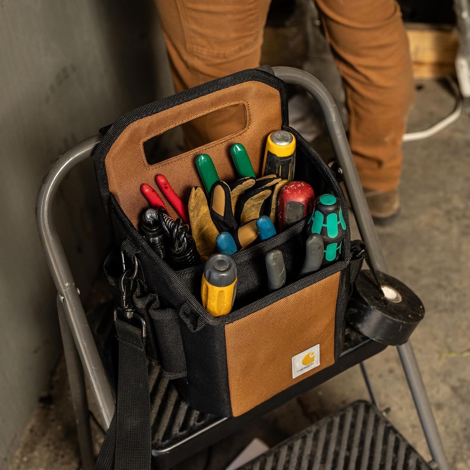 image:imageCarhartt Station Tool Organizer Durable WaterResistant Station Tool ToteStation Utility Organizer