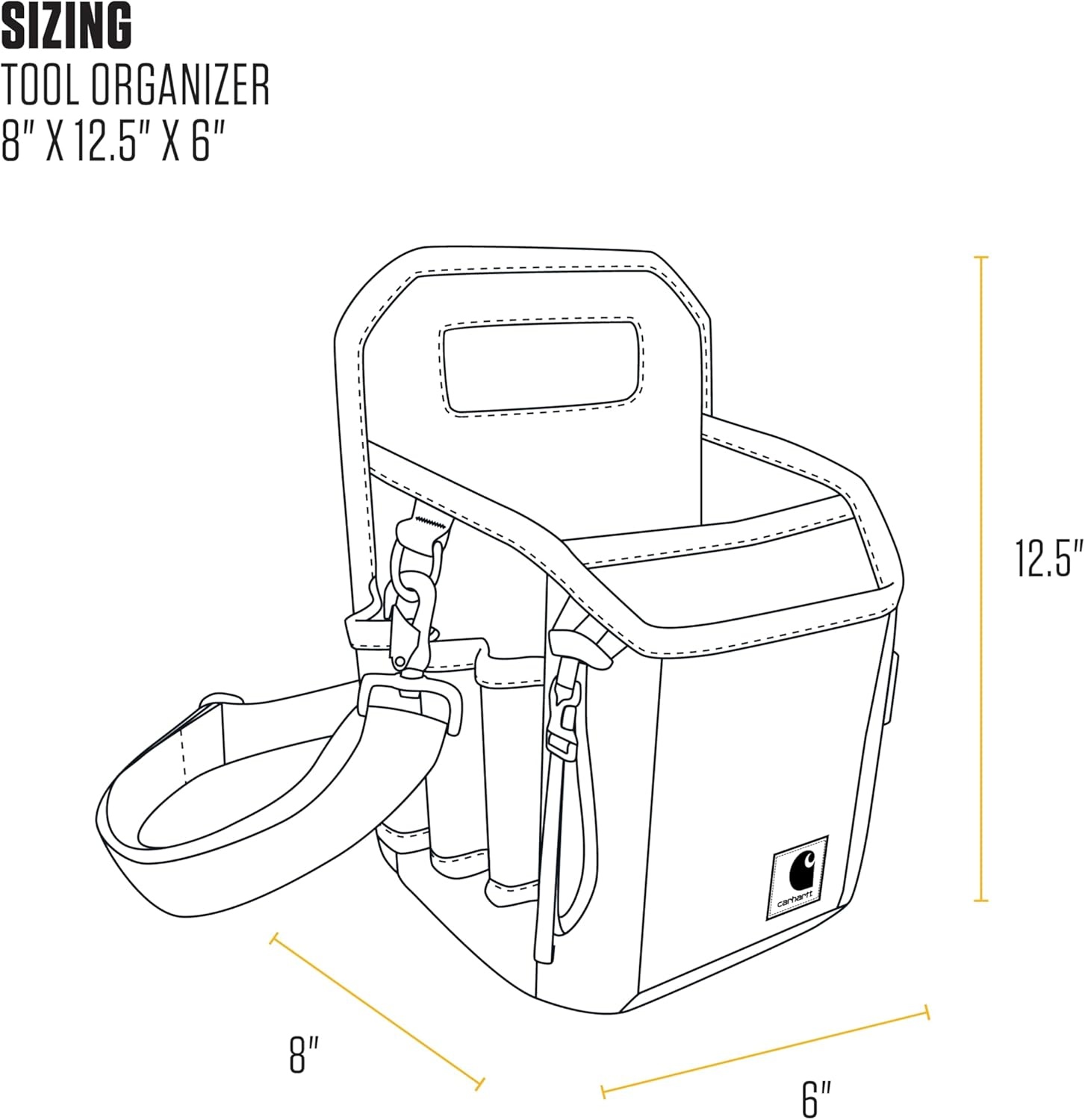 image:imageCarhartt Station Tool Organizer Durable WaterResistant Station Tool ToteStation Utility Organizer